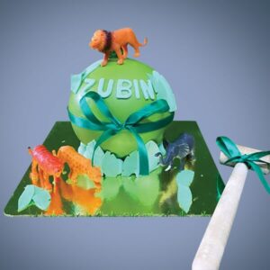 Animal Pinata Cake with Hammer