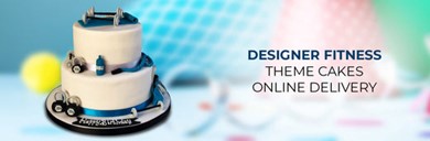 Customized and Designer Gym Workout Fitness Theme Cakes