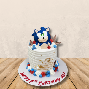 Sonic Theme Birthday Cake